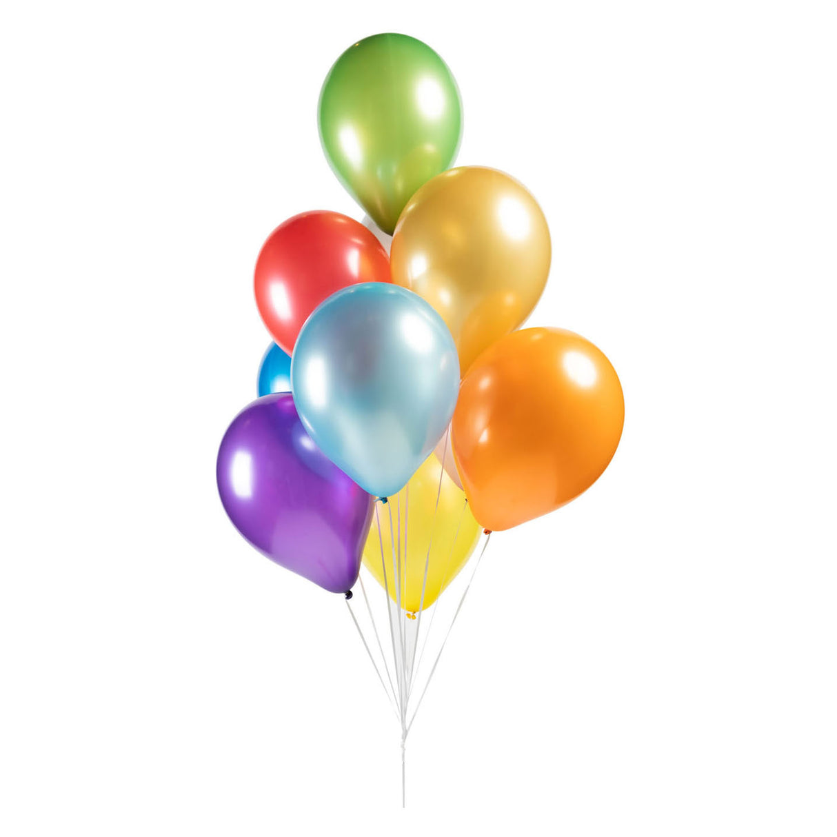 Ballons Globos perles métalliques mélange de couleurs 30cm, 10pcs.