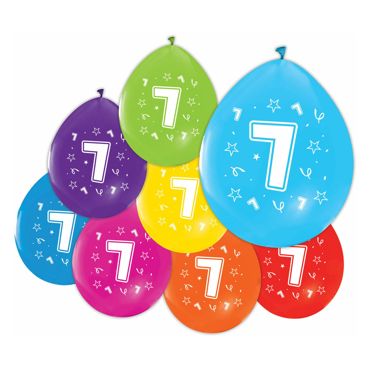 Ballons imprimés à 2 côtés numéro 7, 8e.