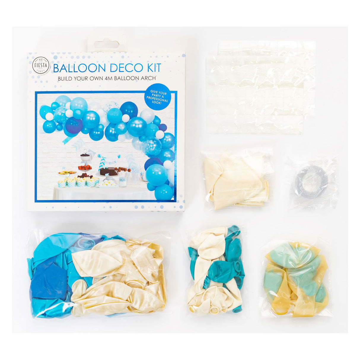 Ensemble d'arche de ballons Globos bleu