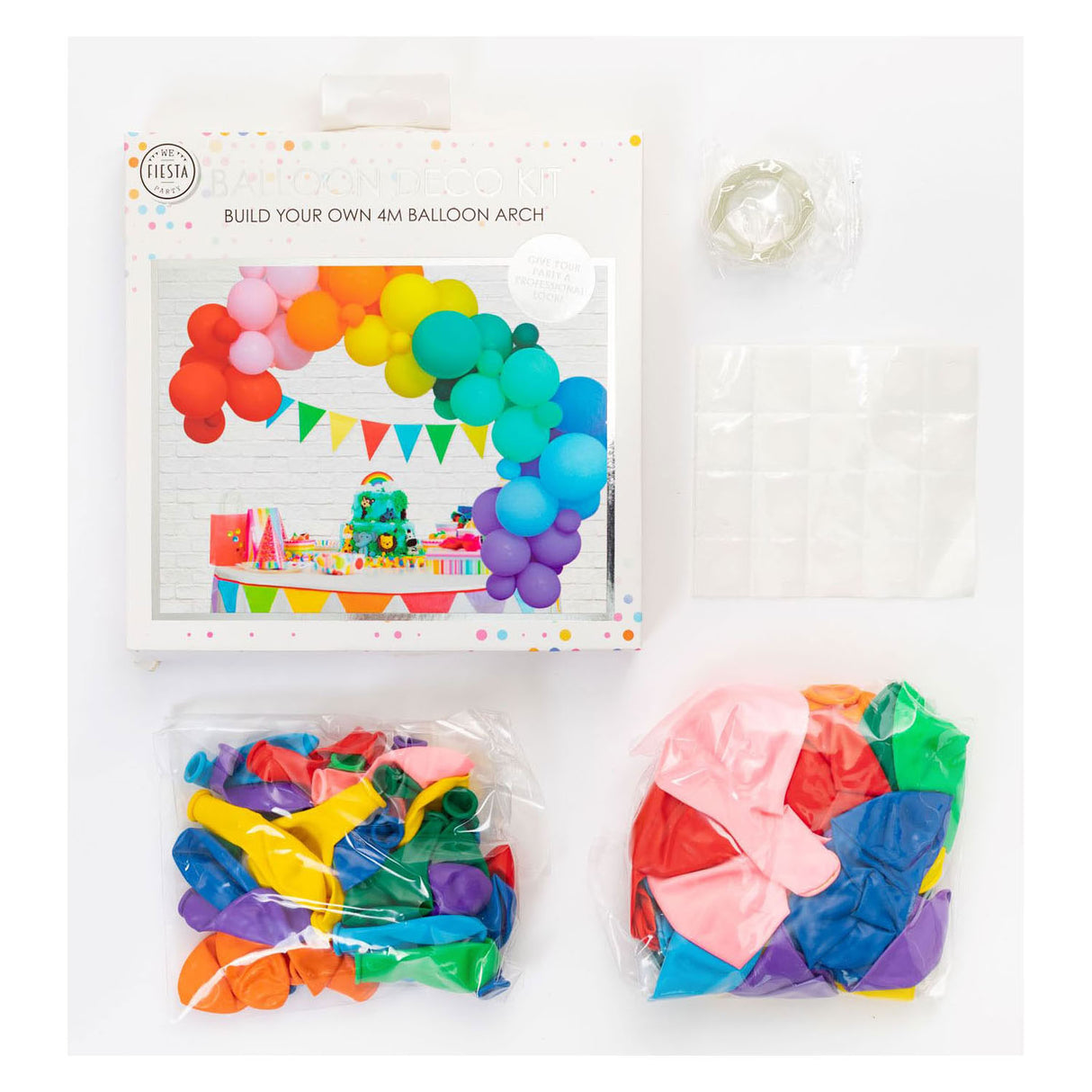 Ensemble d'arche de ballons Globos arc-en-ciel