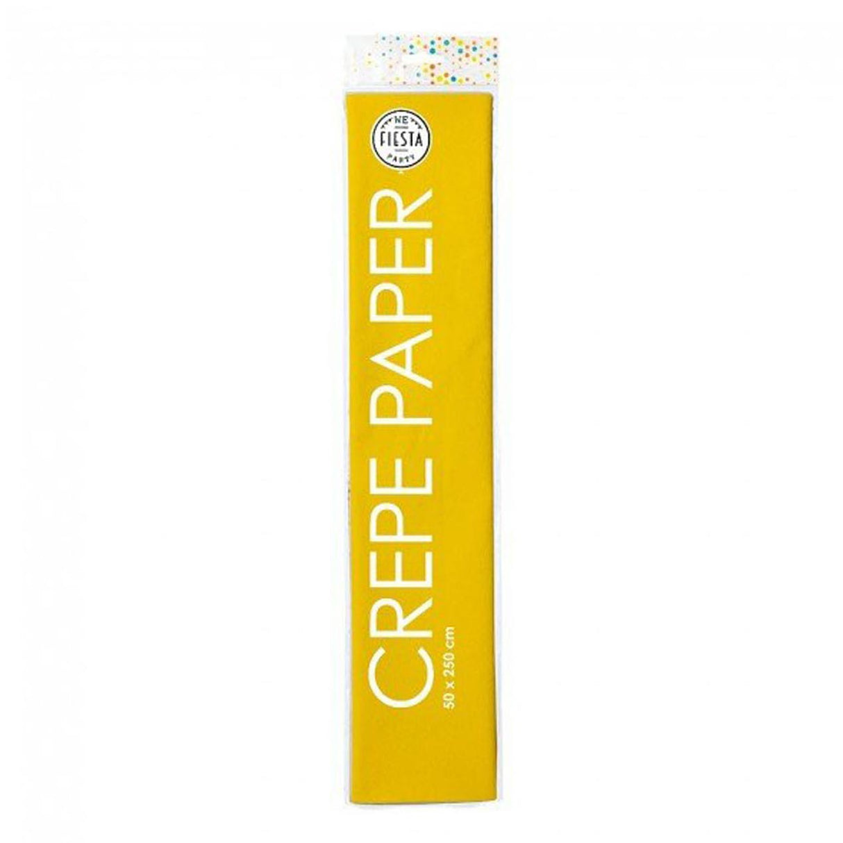 Papier crépon Globos jaune, 50x250cm