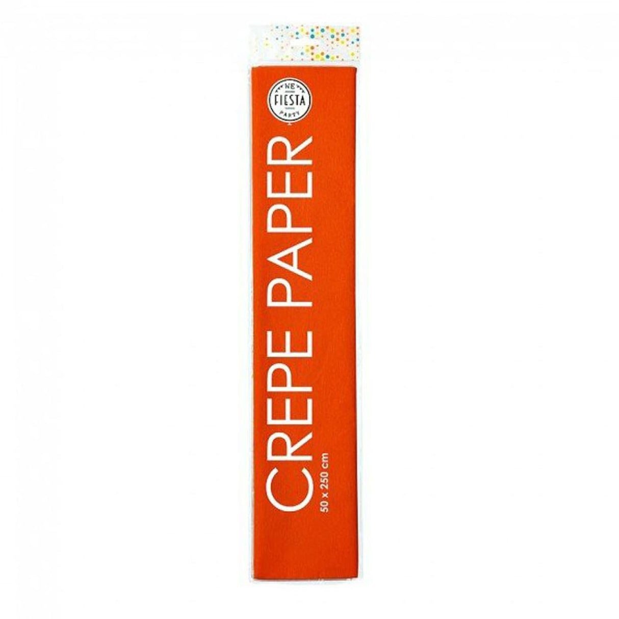 Papier crépon Globos orange, 50x250cm
