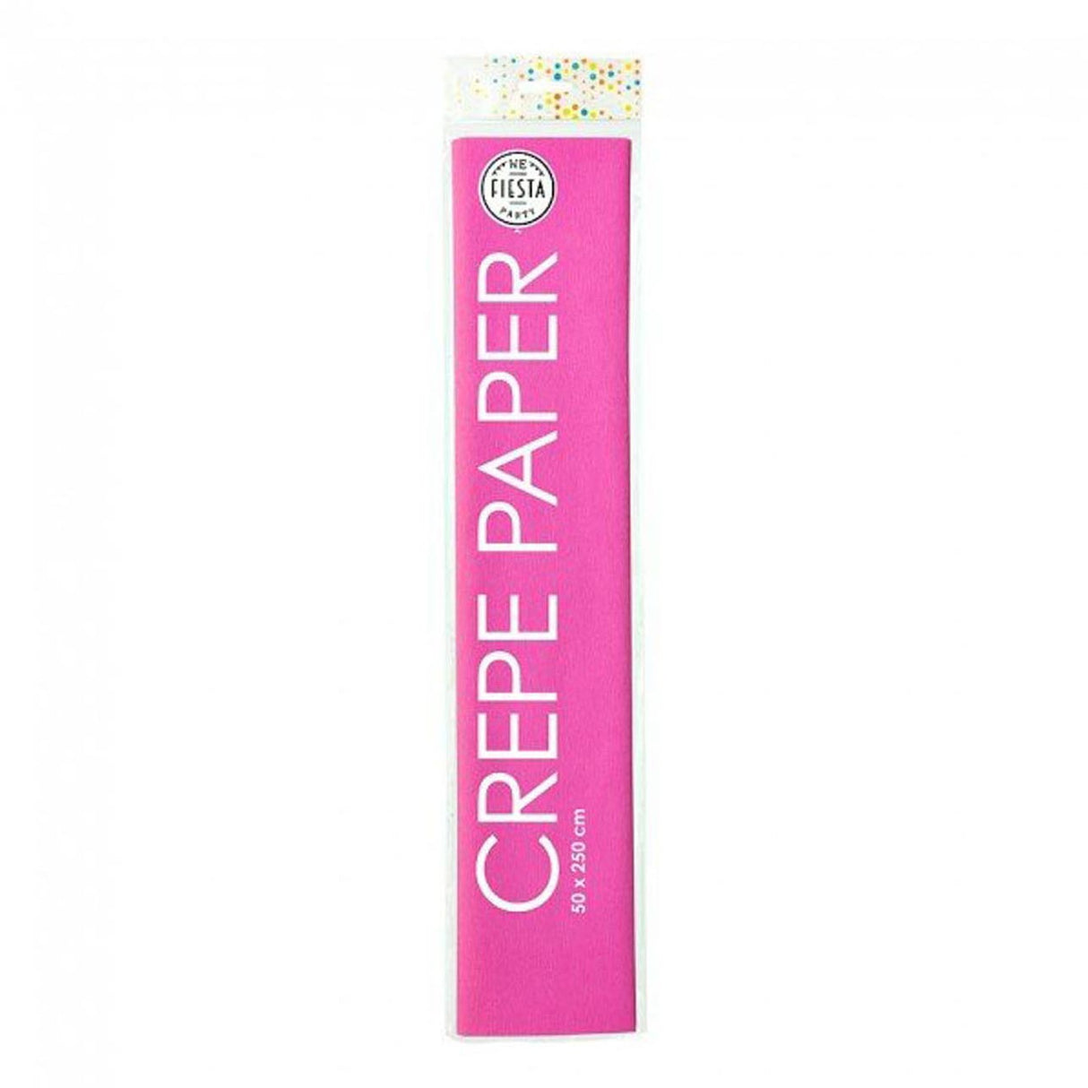 Papier crépon Globos rose dur, 50x250cm