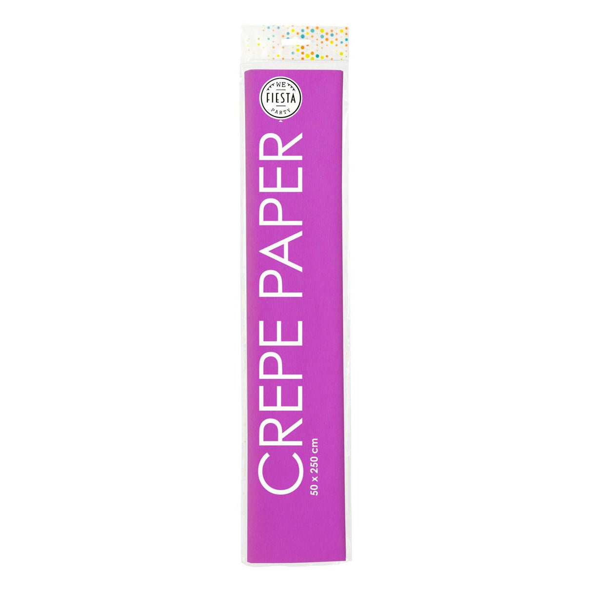 Papier crépon Globos violet, 50x250cm