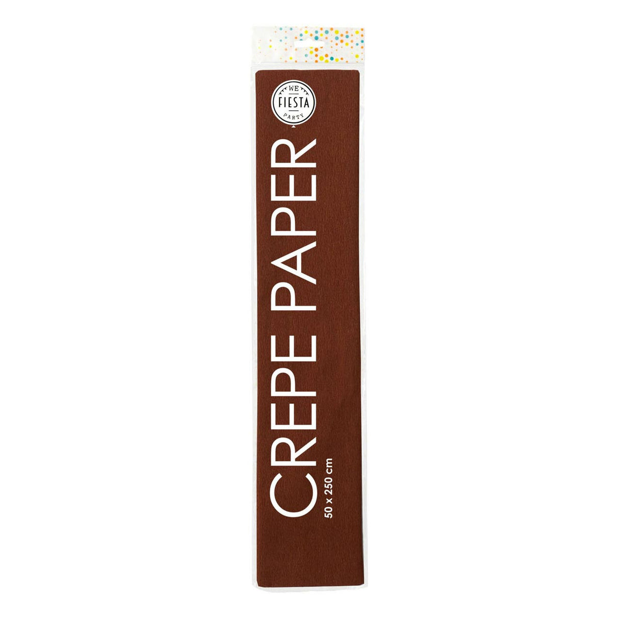 Papier crépon Globos marron, 50x250cm
