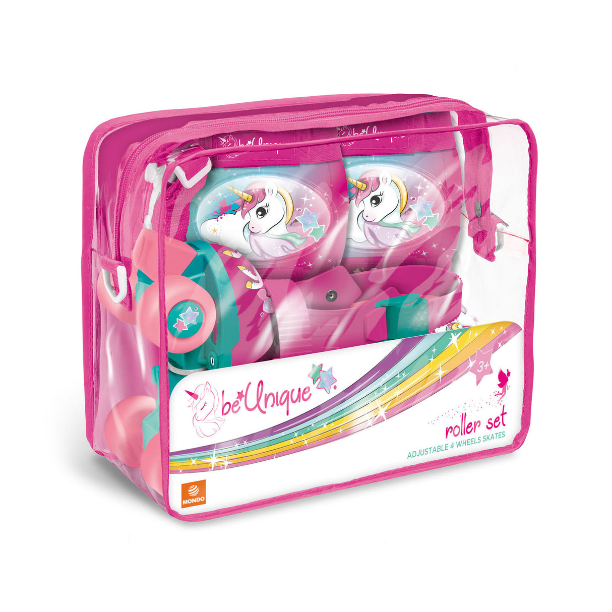 Mondo Unicorn Roller patins avec ensemble de protection, MT 22-29