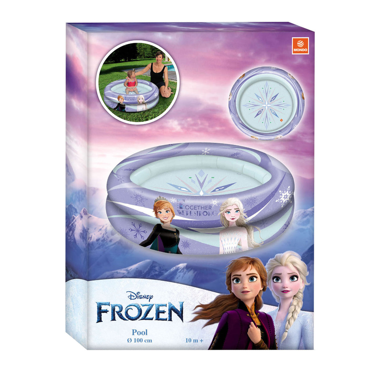 Piscine Disney Mondo La Reine des Neiges 2 anneaux, 100 cm
