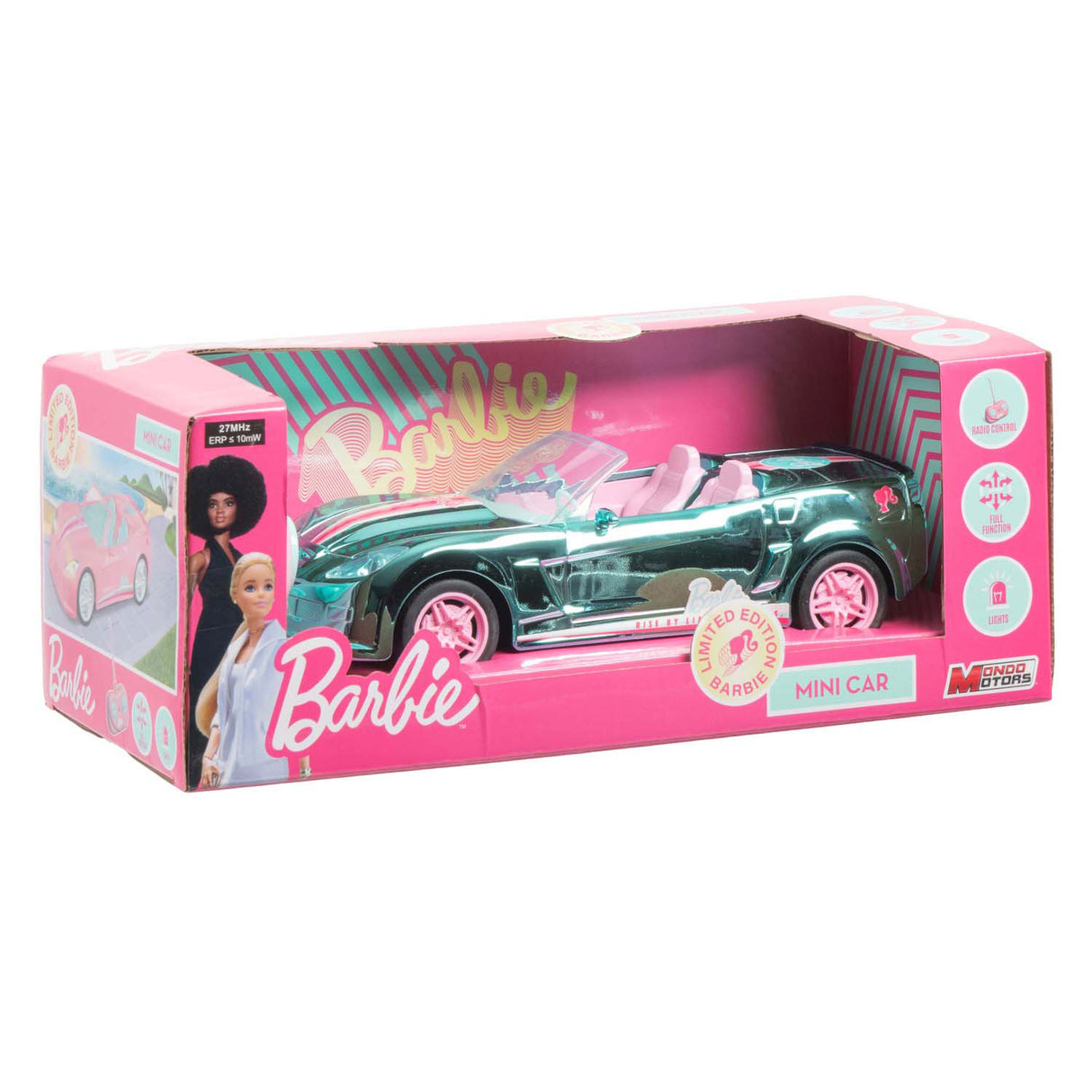 Mattel Mondo Motors RC Control Car Dream Mini Car chromé bleu édition anniversaire 65 ans