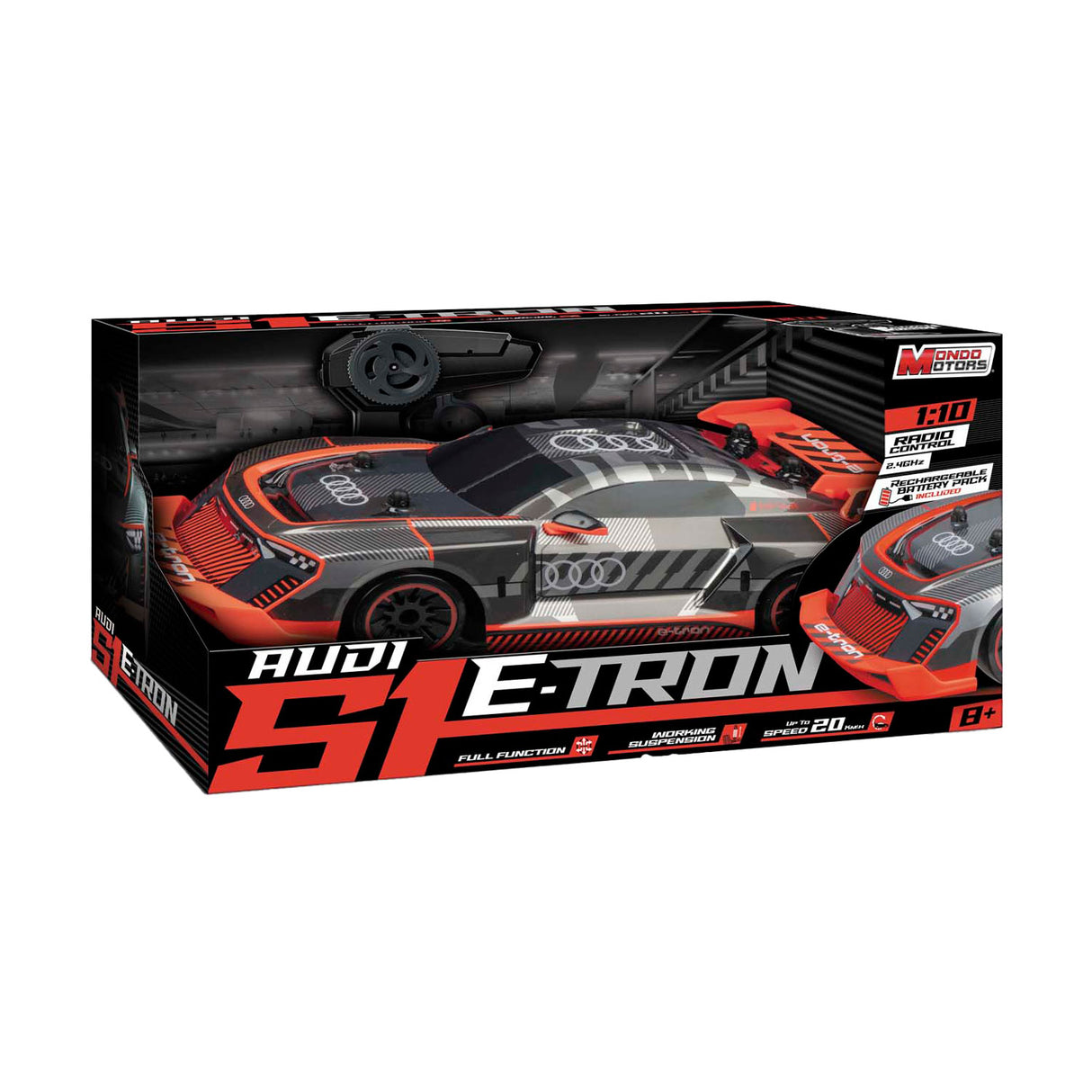Voiture télécommandée Mondo Motors - Audi S1 e Tron, échelle 1:10