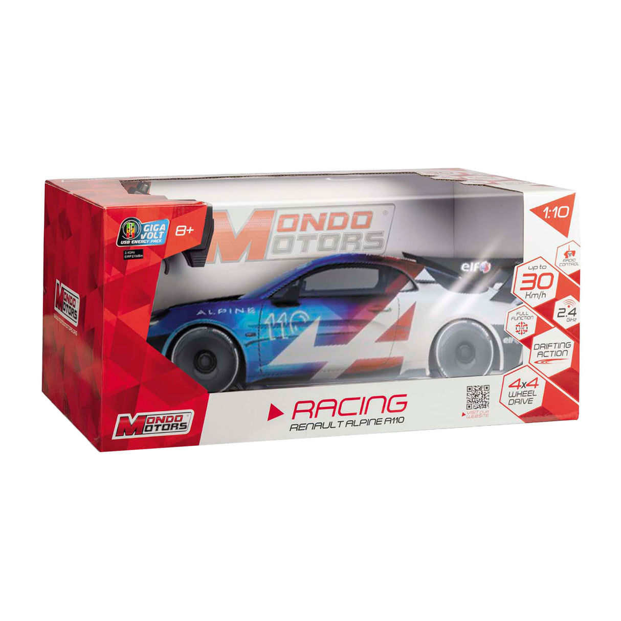 Voiture télécommandée Mondo Motors - Renault Alpine GT4 Drifting, échelle 1:10