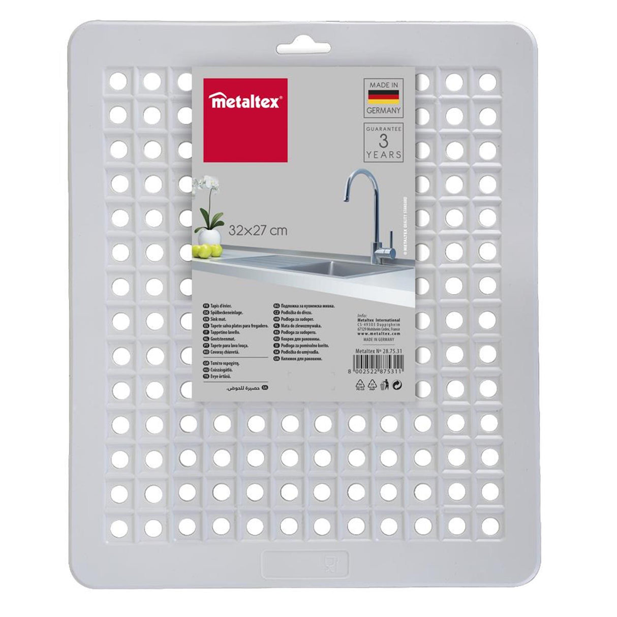 Tapis d'évier Metaltex 31,5x27cm