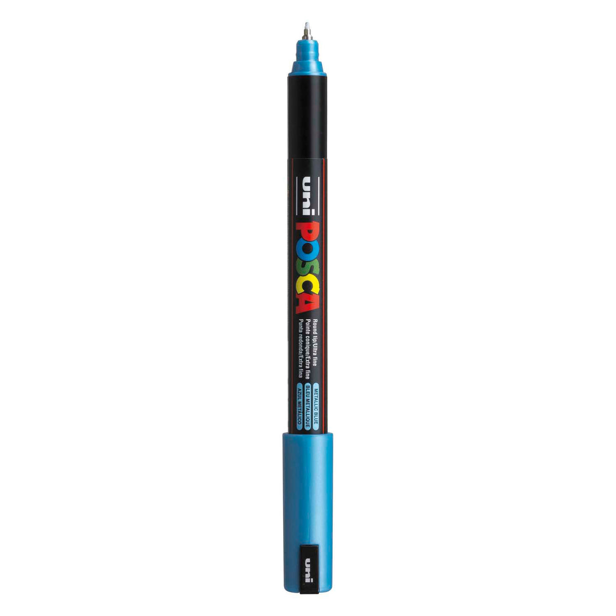 Marqueur Uni-posca posca, taille pc-1mr, largeur de trait 0,7 mm, extra-fin, bleu métallisé, 1 pièce