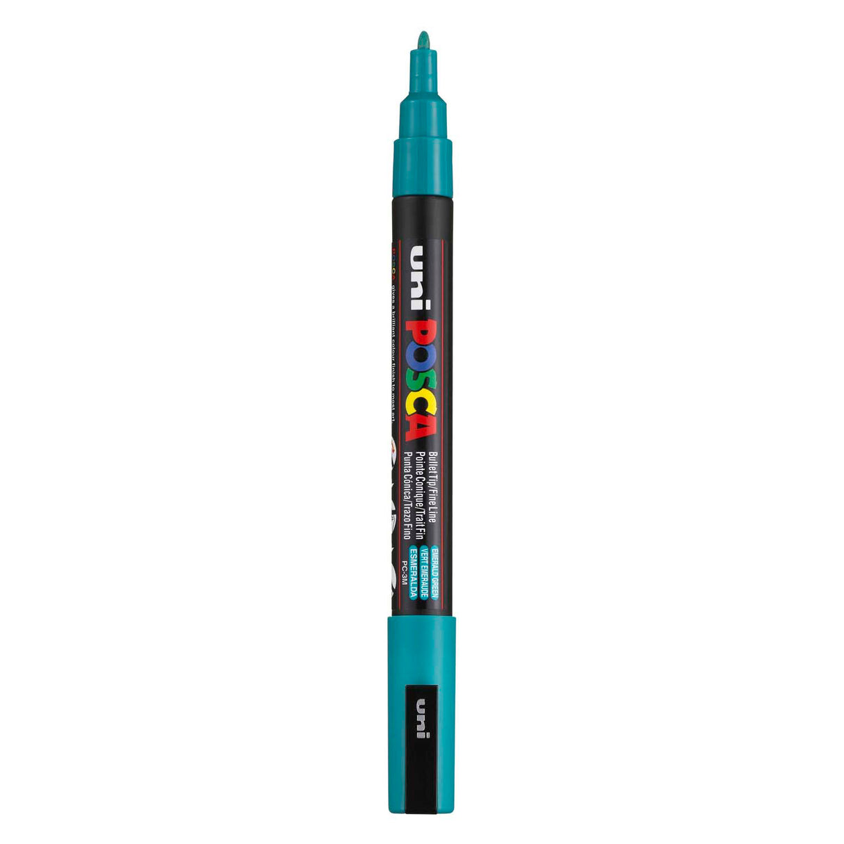 Marqueur Uni-posca posca, taille pc-3m, largeur de trait 0,9-1,3 mm, fin, vert émeraude, 1 pièce