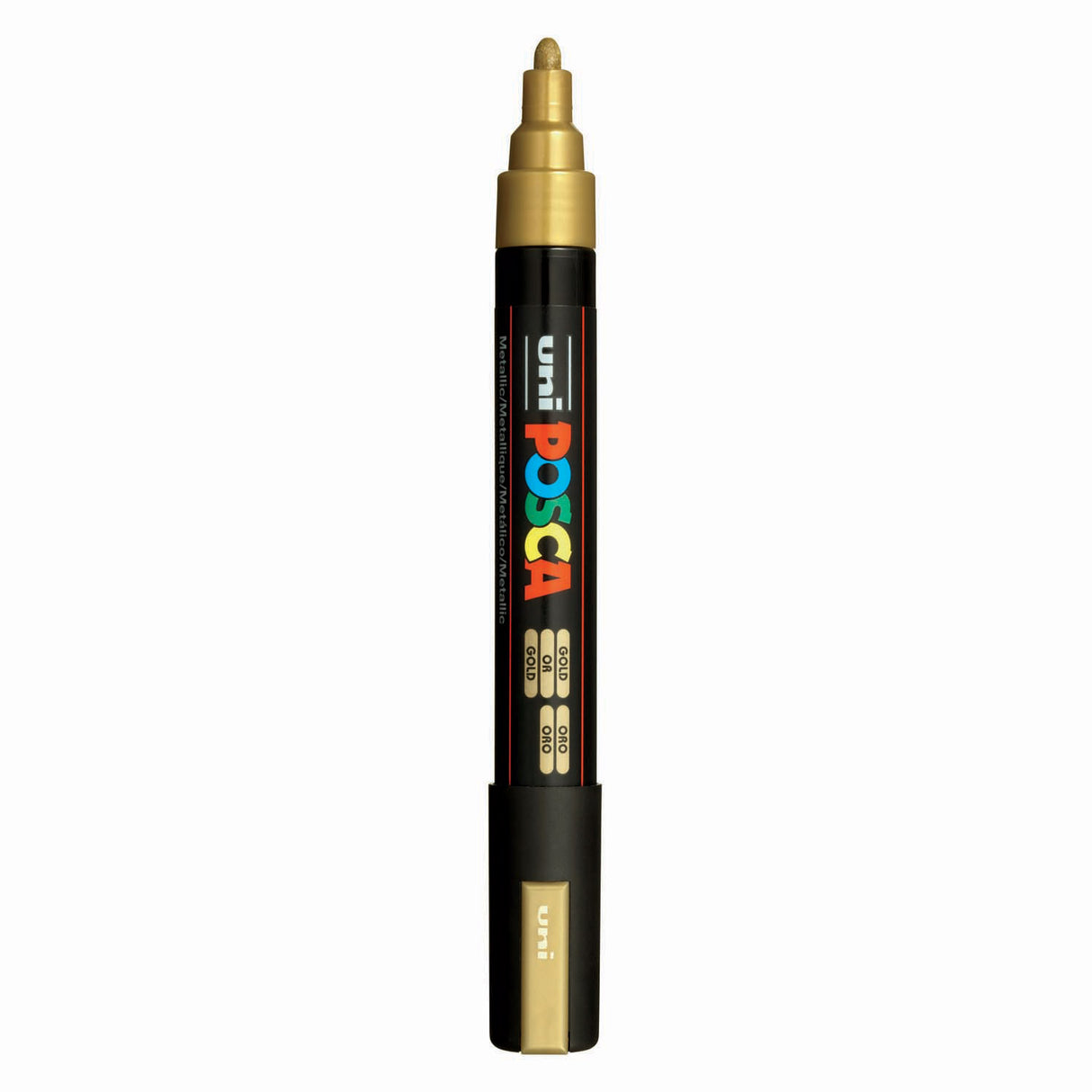 Marqueur Uni-posca posca, taille pc-5m, largeur de trait 2,5 mm, moyen, or, 1 pièce