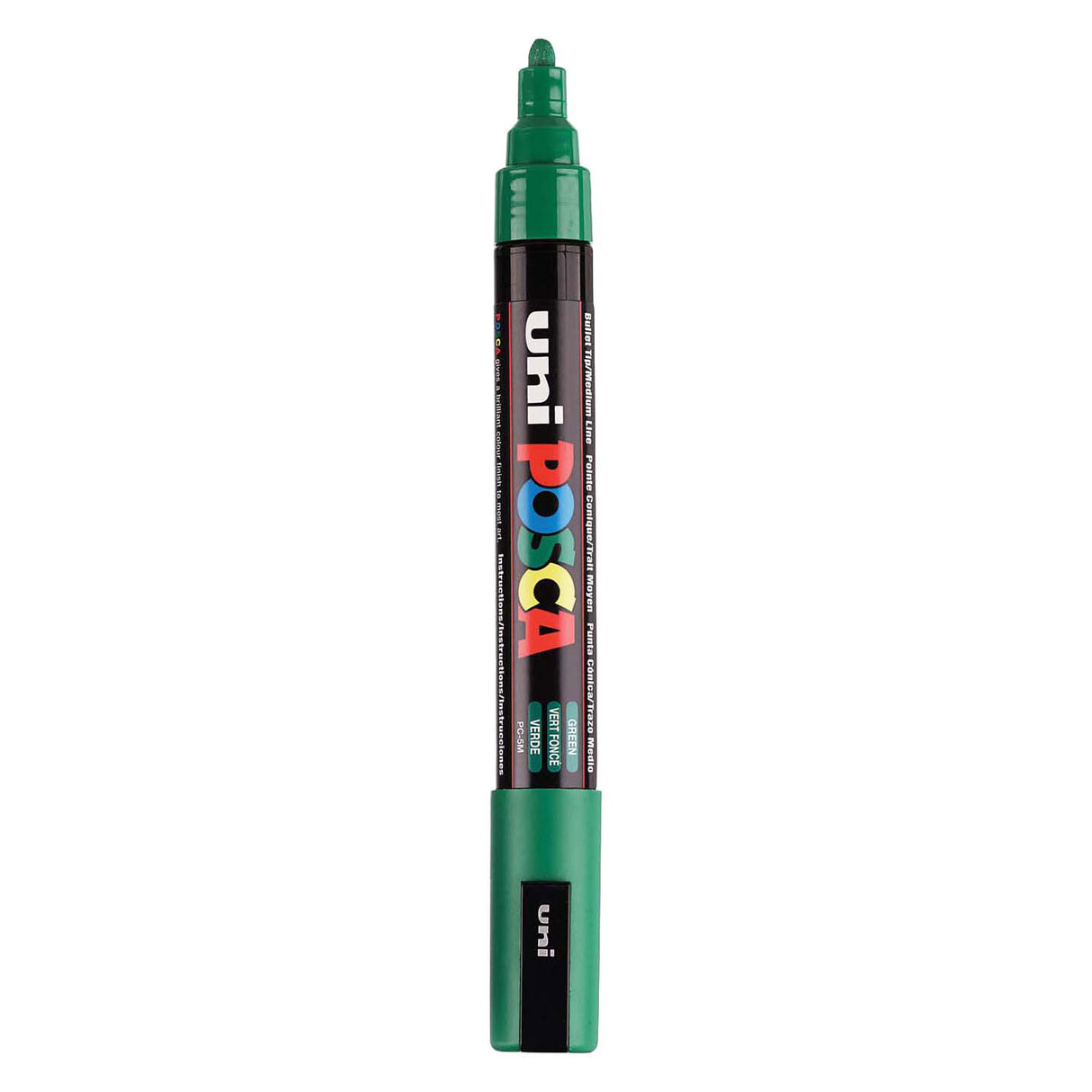 Marqueur Uni-posca posca, taille pc-5m, largeur de trait 2,5 mm, moyen, vert, 1 pièce