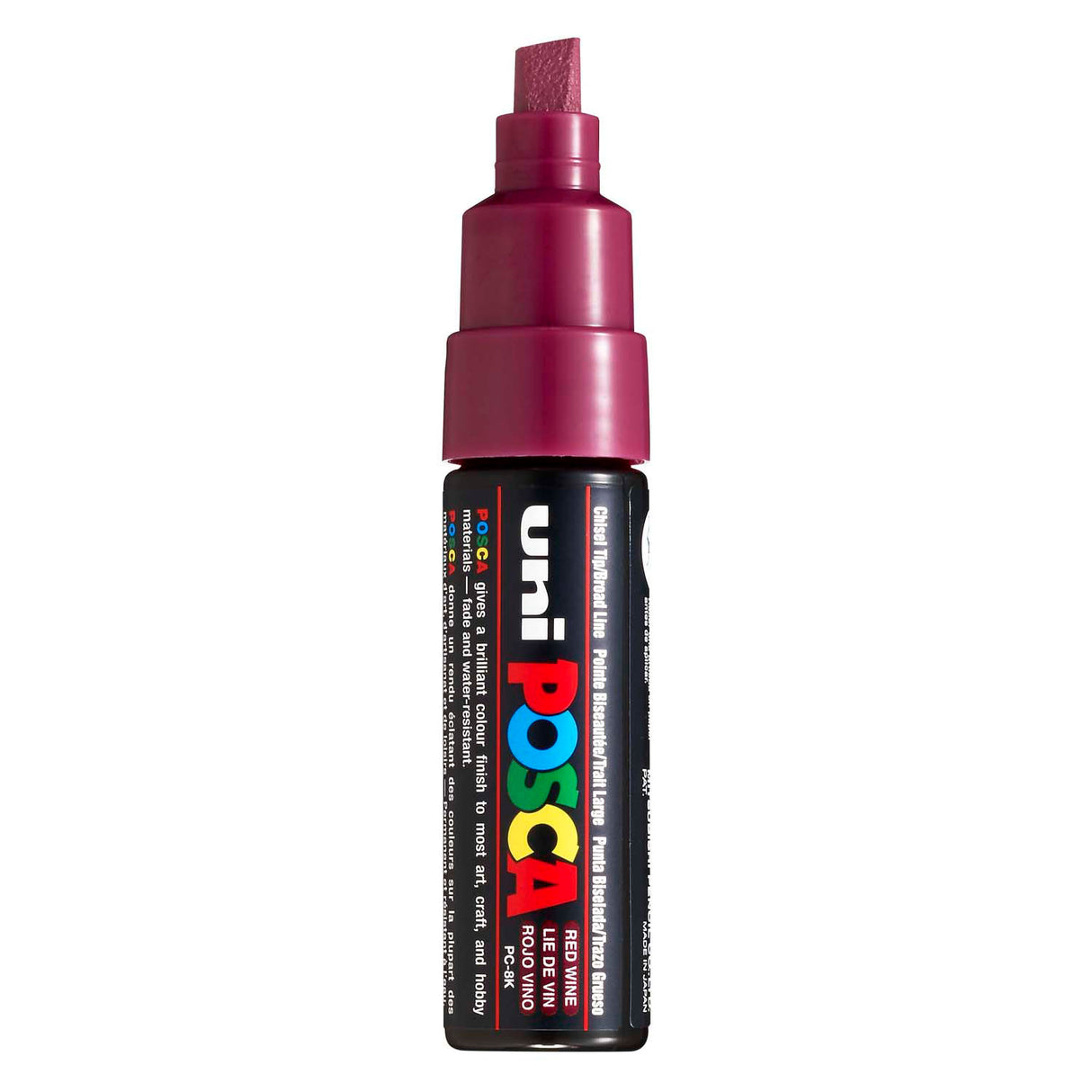 Marqueur Uni-posca posca, taille PC-8k, largeur de trait 8 mm, large, vin rouge, 1 pièce