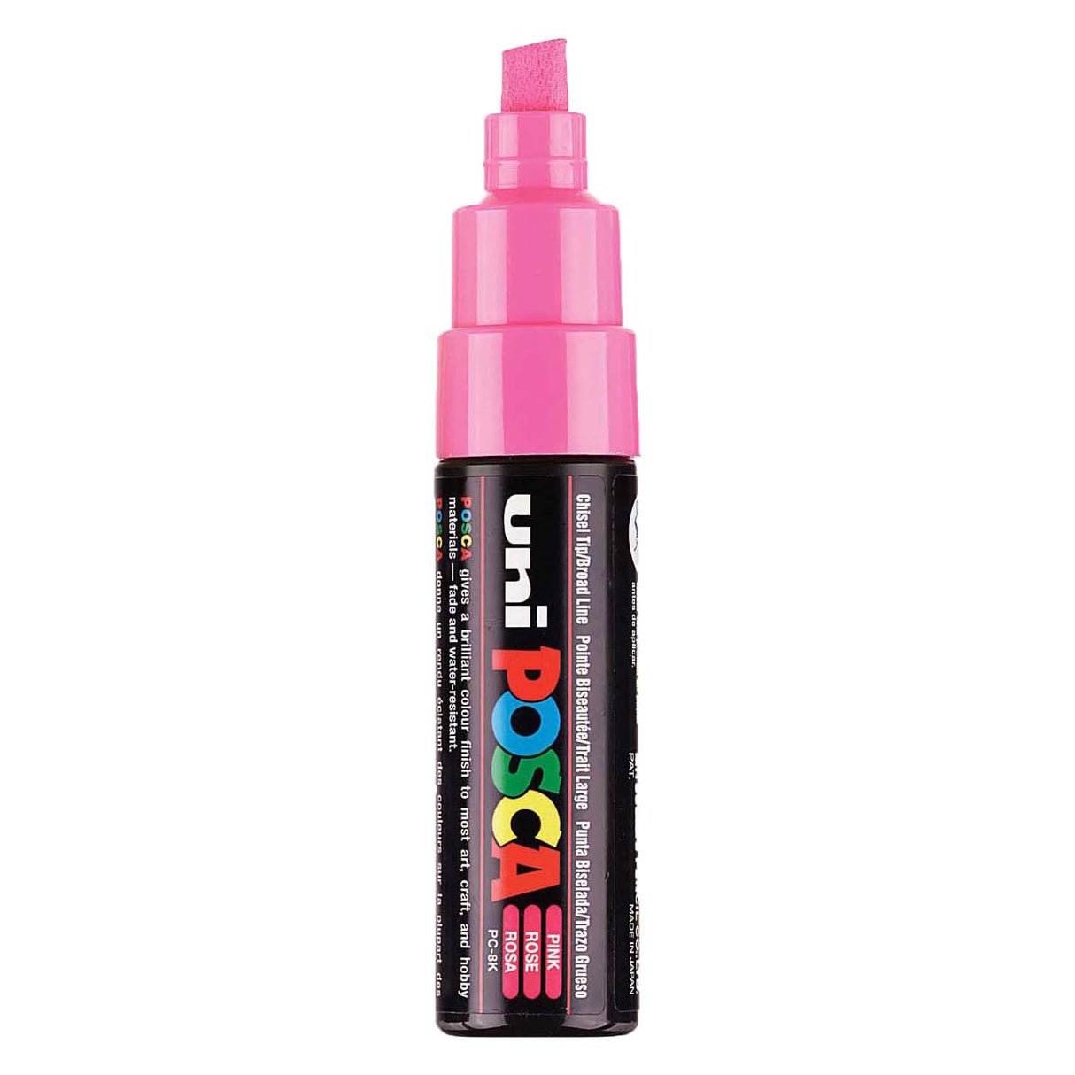 Marqueur Uni-posca posca, taille PC-8k, largeur de trait 8 mm, large, rose, 1 pièce