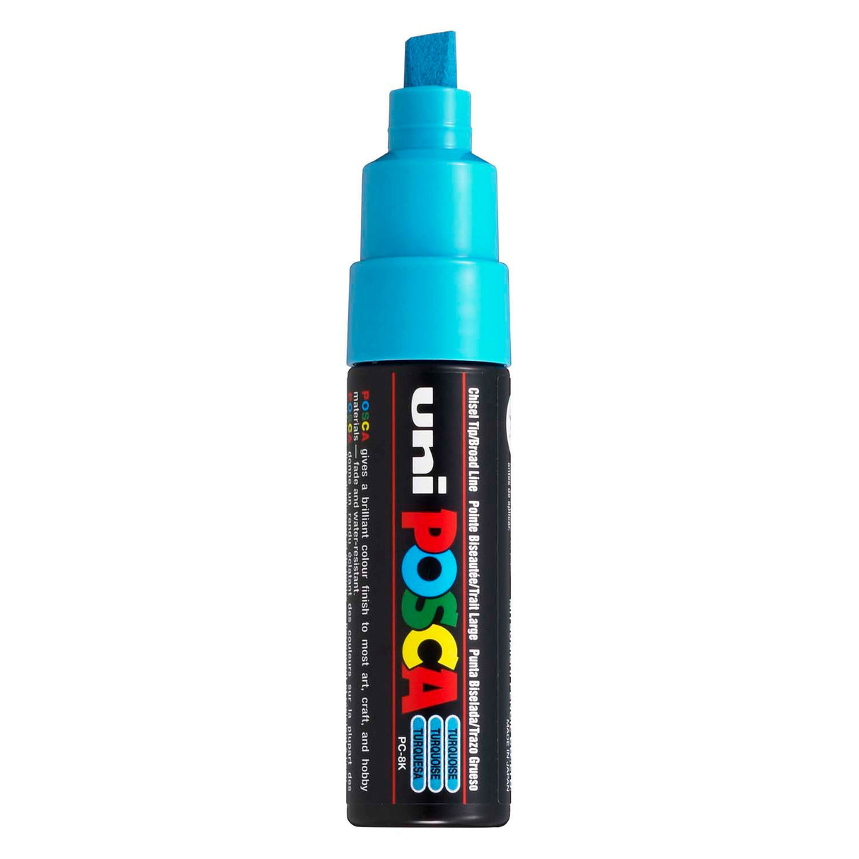 Marqueur Uni-posca posca, taille PC-8k, largeur de trait 8 mm, large, turquoise, 1 pièce
