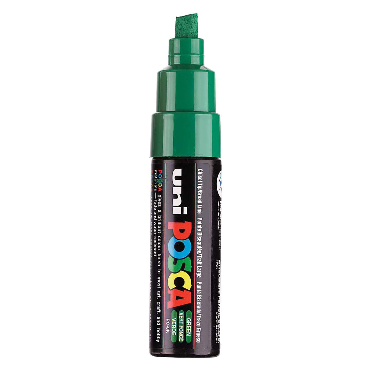 Marqueur Uni-posca posca, taille PC-8k, largeur de trait 8 mm, large, vert, 1 pièce