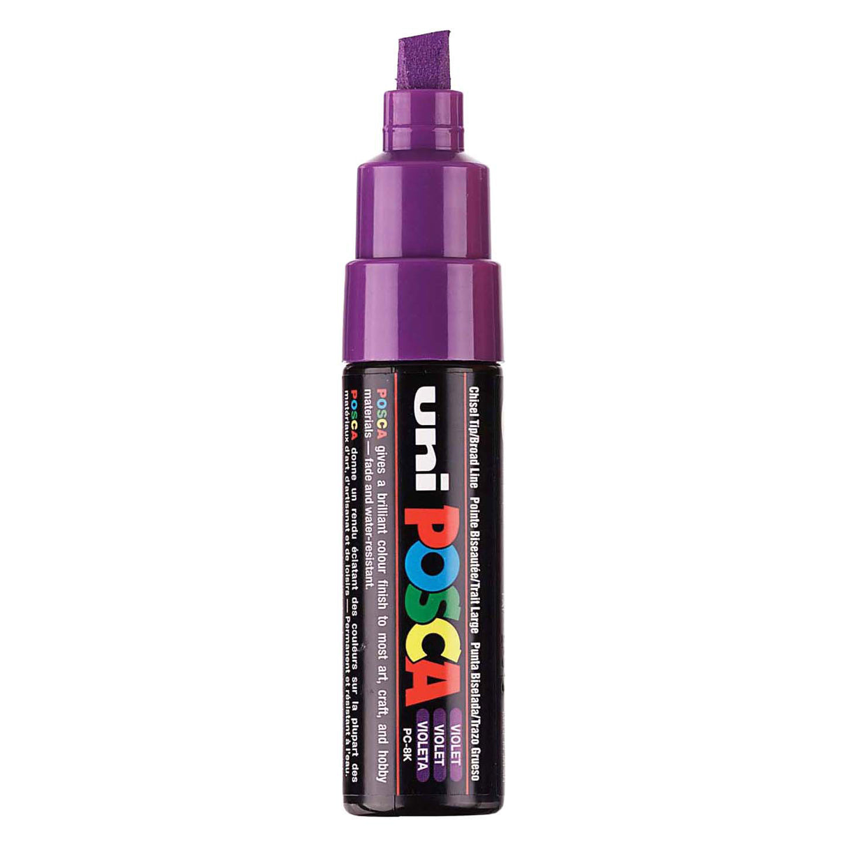Marqueur Uni-posca posca, taille PC-8k, largeur de trait 8 mm, large, violet, 1 pièce