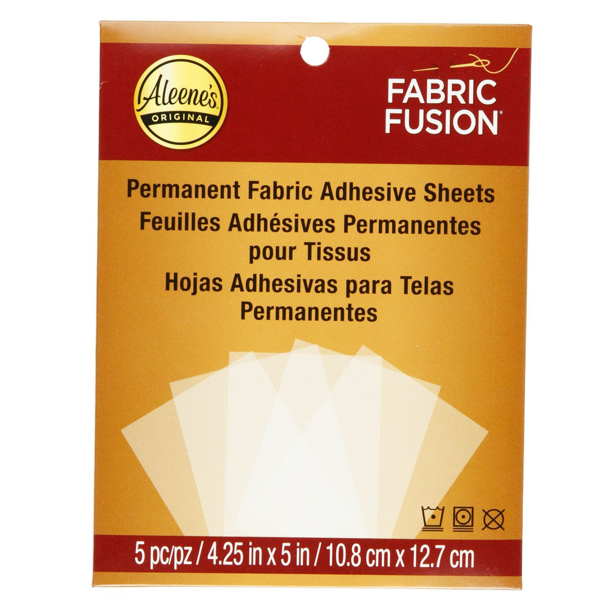 Aleene's • feuilles de colle textile fabric fusion 10,8x12,7cm 5pcs.