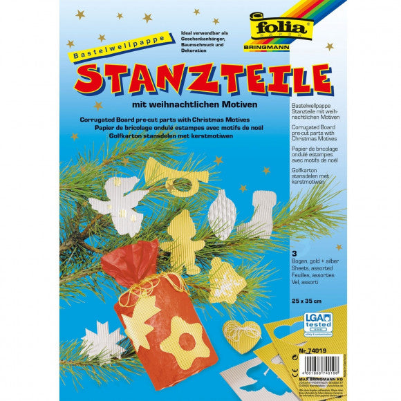 Folia • pièces découpées de Noël en carton ondulé