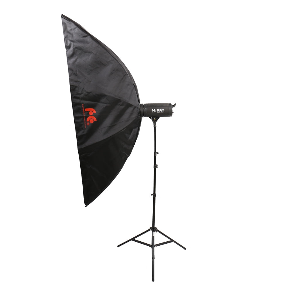 Softbox yeux de faucon 40x180 cm + nid d'abeille fer-sb40180hc