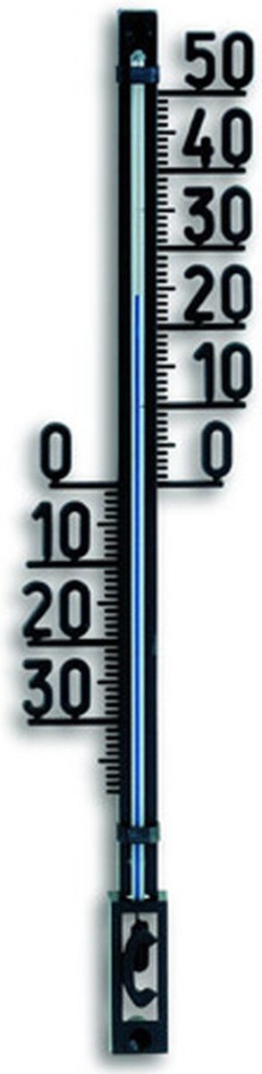 Thermomètre intérieur extérieur Ubbink - plastique - 4,5 x 28 cm - montage mural