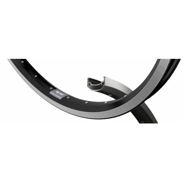 Jante Ryde zac big bull 28 29 622 x 25c aluminium - 36 trous 14g - fond noir