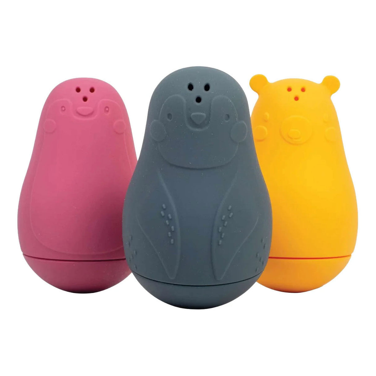 Amis du bain en silicone Bigjigs - 3 pcs.