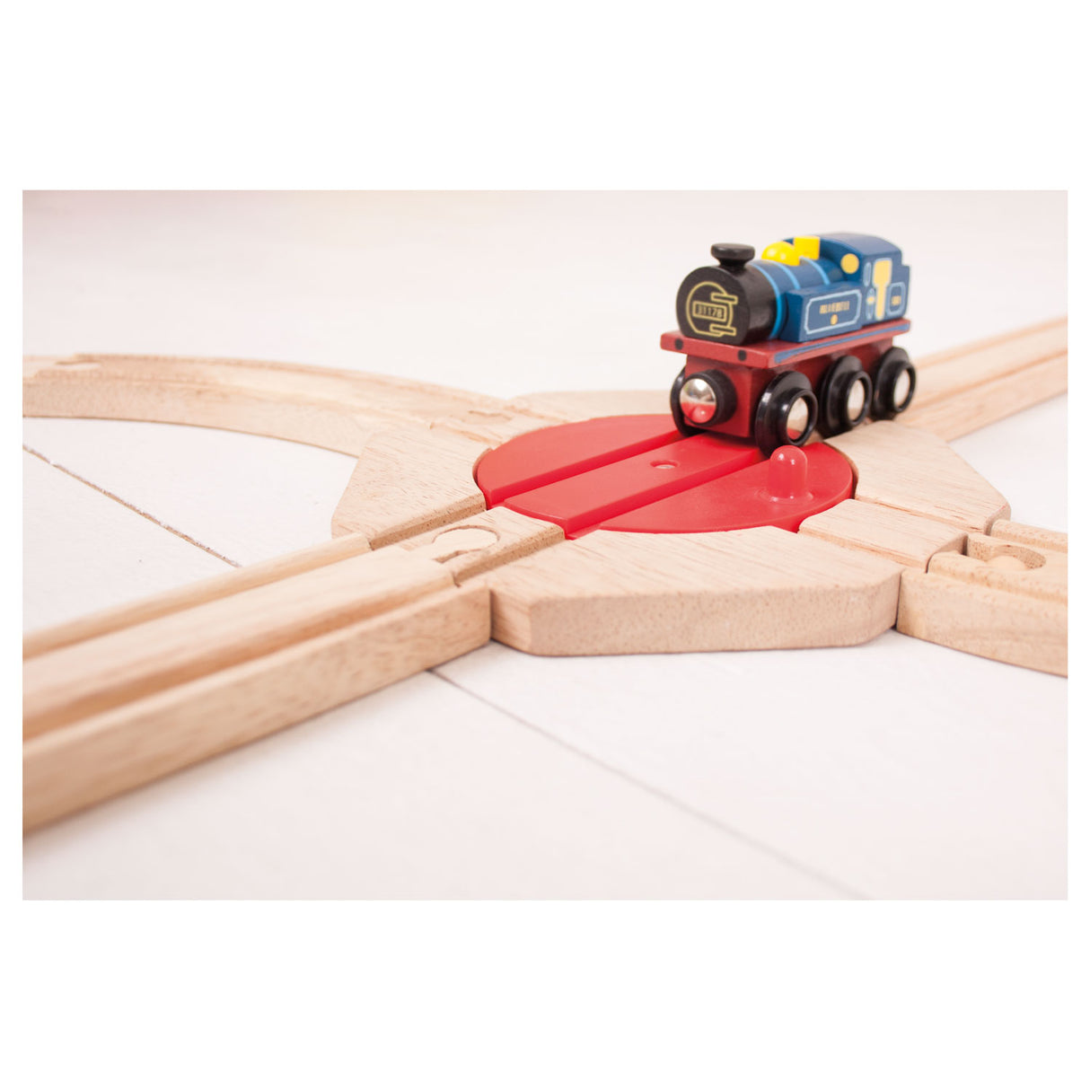 Bigjigs Wooden Rails - 4 -Direction Turton