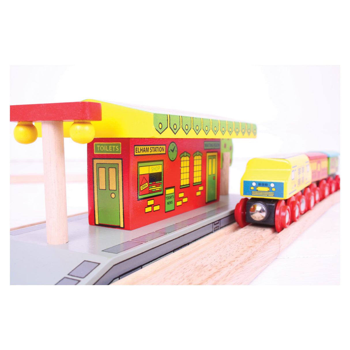 Bigjigs Rails en bois - Station de village