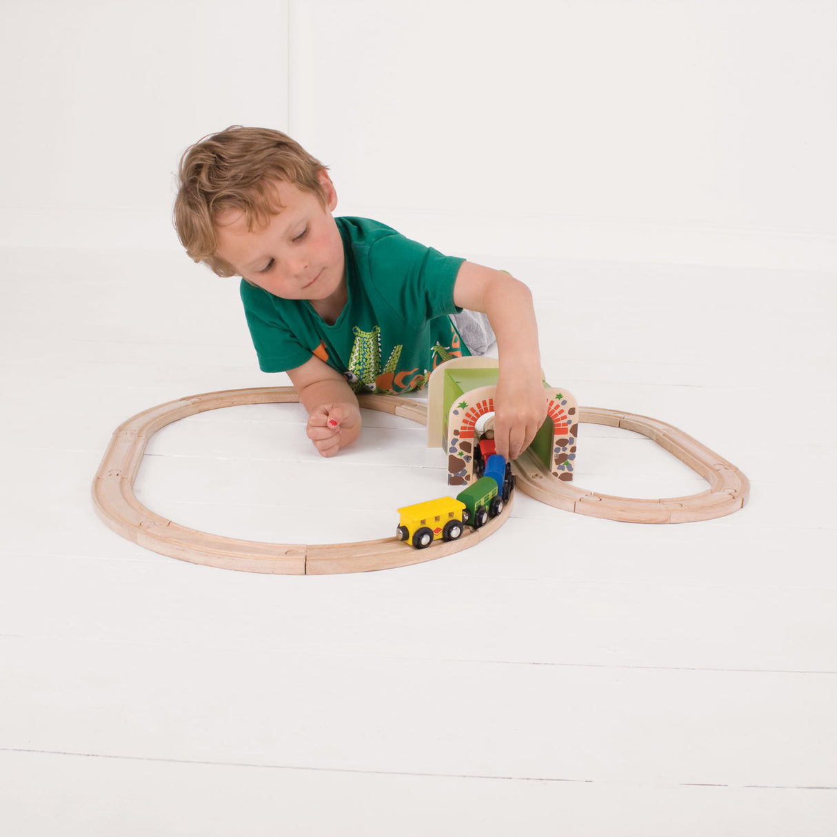 Bigjigs Rails en bois - Double-Track Tunnel