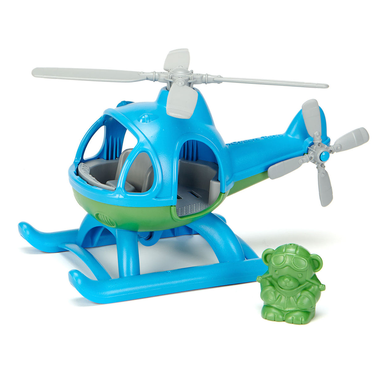 Hélicoptère de jouets verts Bigjigs