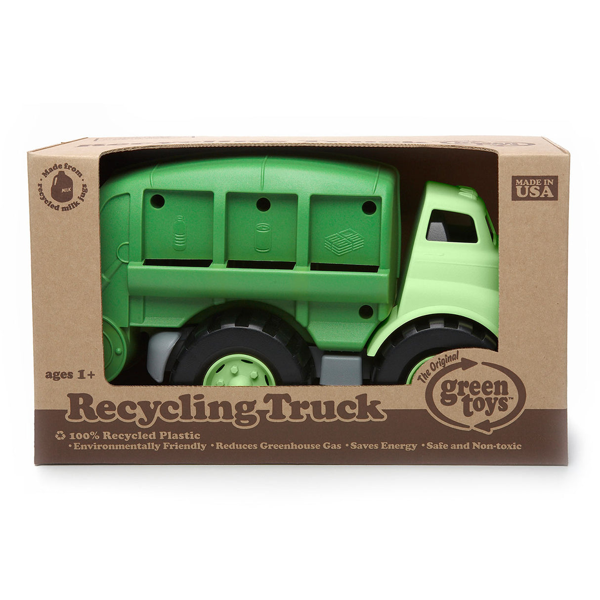 Camion poubelle jouets verts