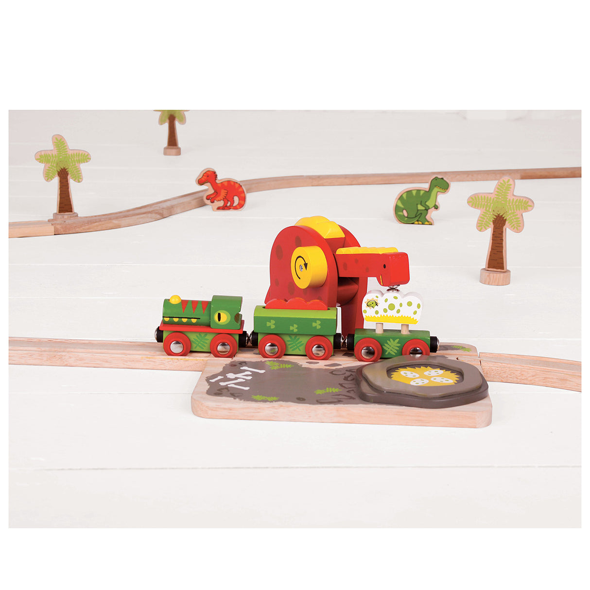 Grue dinosaure en bois Bigjigs