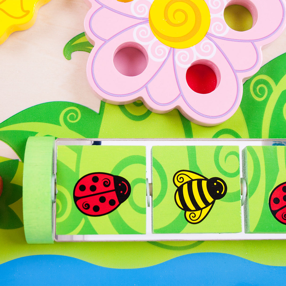 Panneau d'activité en bois Bigjigs - fleur