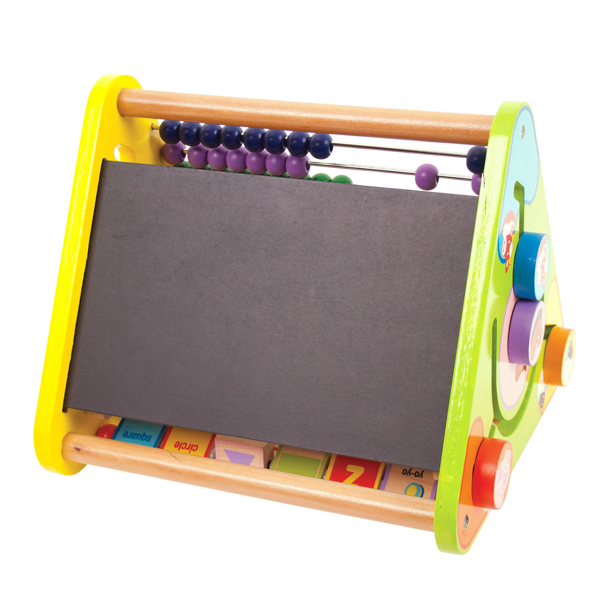 Boulier jouet Bigjigs avec lettres et tableau - jouets verts