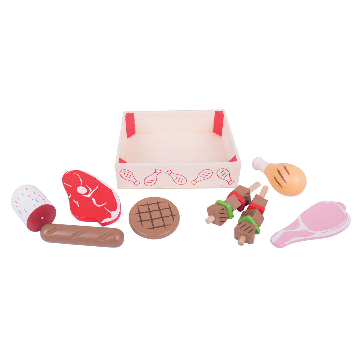 Nourriture pour jouets Bigjigs - produits carnés - en boîte