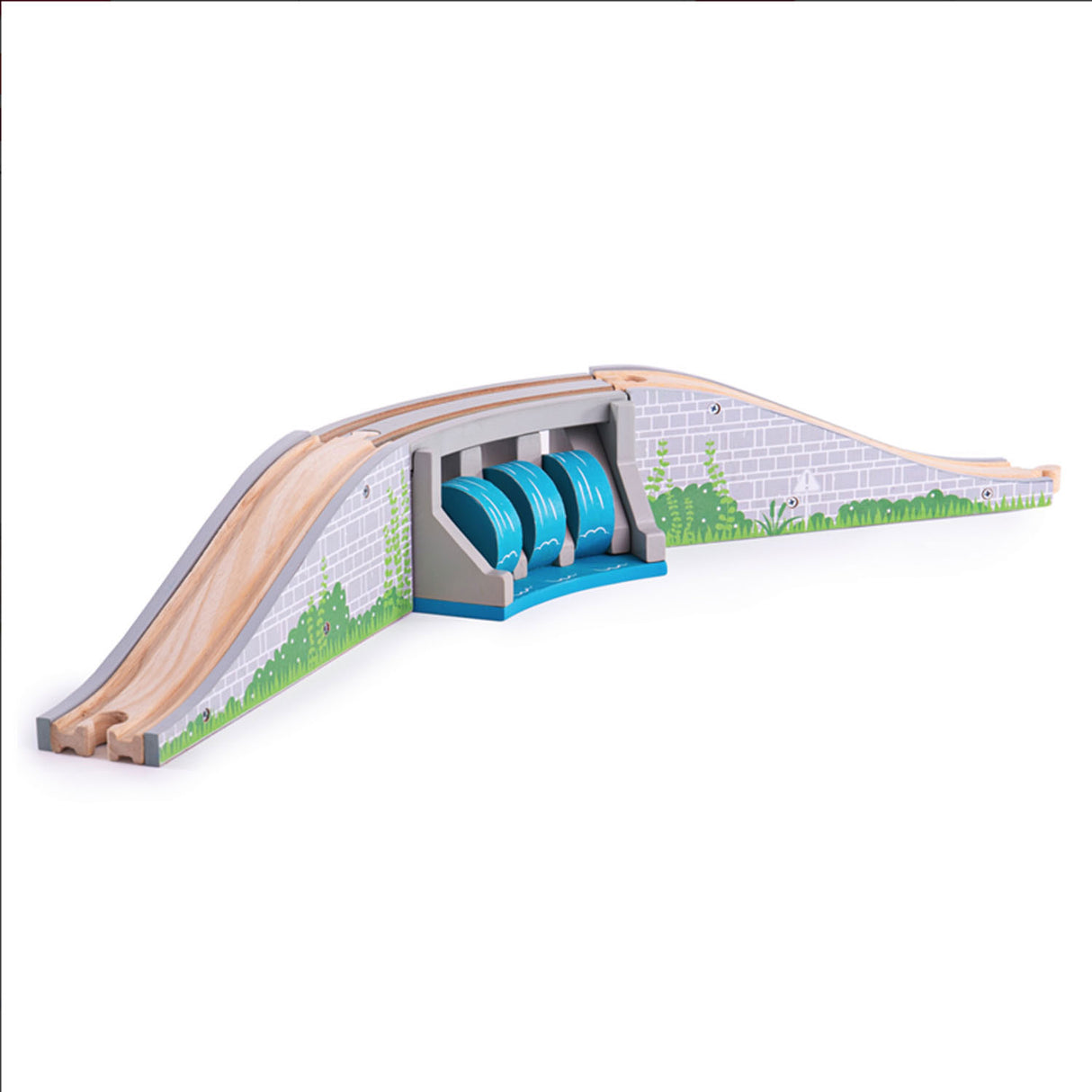 Bigjigs Rails en bois - pont avec cascade