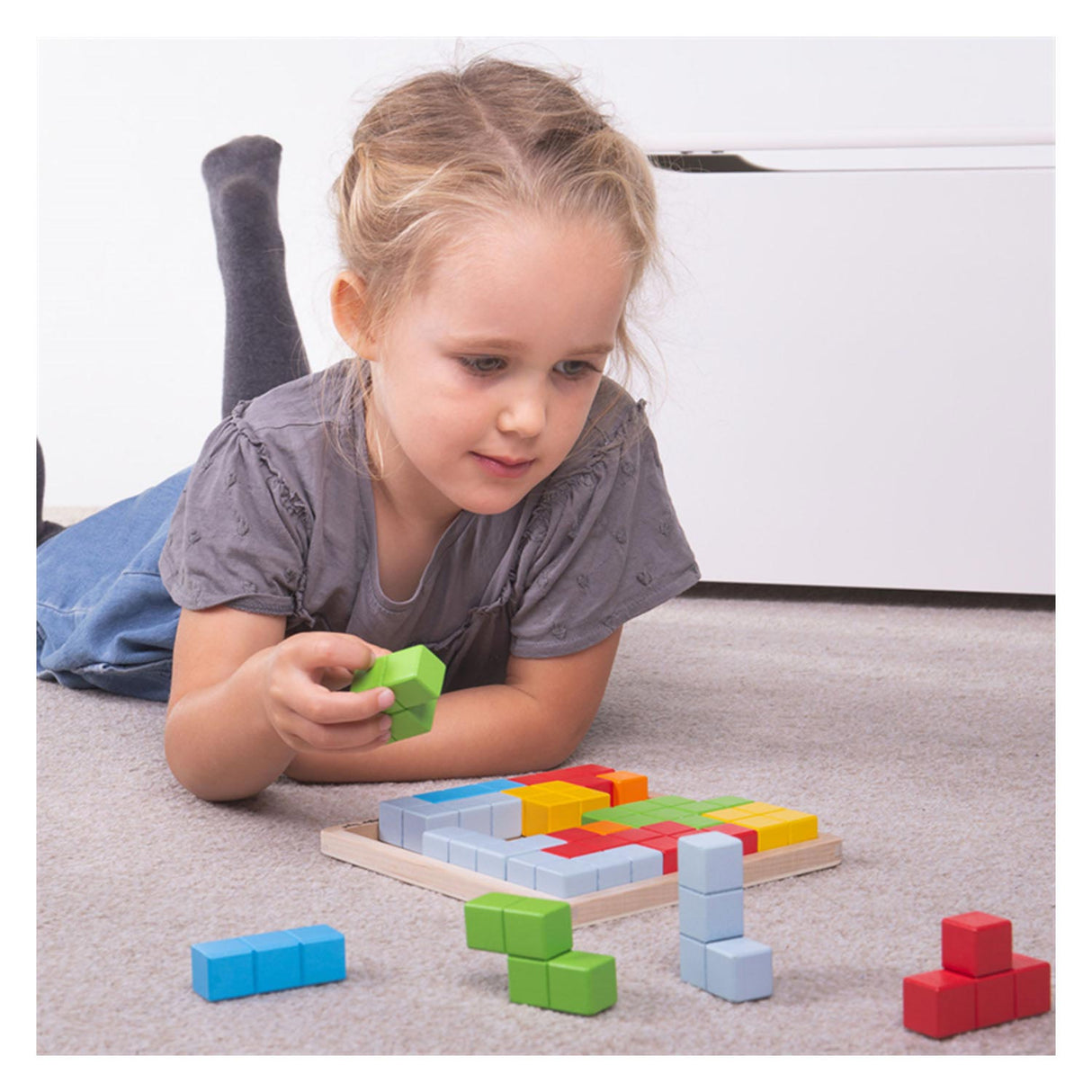 Modèles de puzzle en blocs de bois Bigjigs