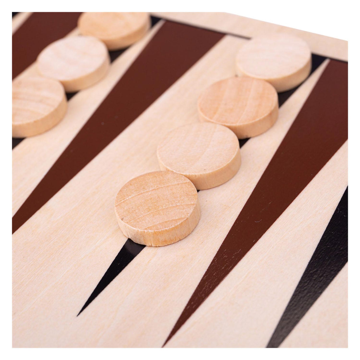 Jeu de société en bois de backgammon Bigjigs