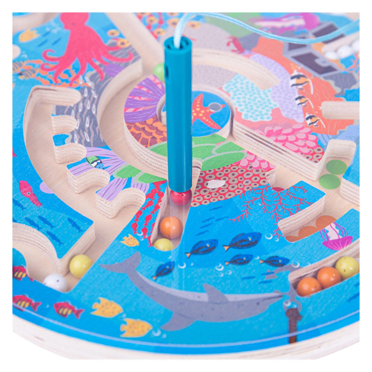 Jeu de labyrinthe magnétique Bigjigs - monde sous-marin