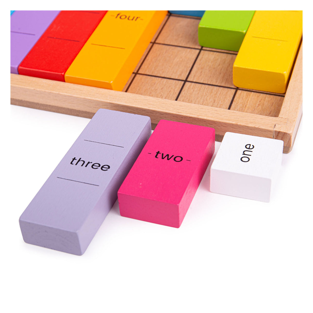 Jeu de mathématiques en bois Bigjigs reliant les nombres