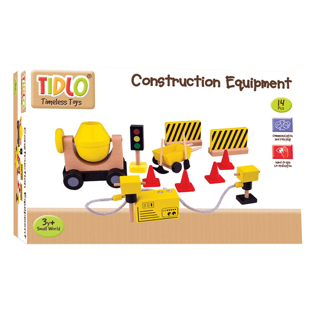 Tidlo – matériaux de construction pour maison de poupée en bois, 13 pièces.