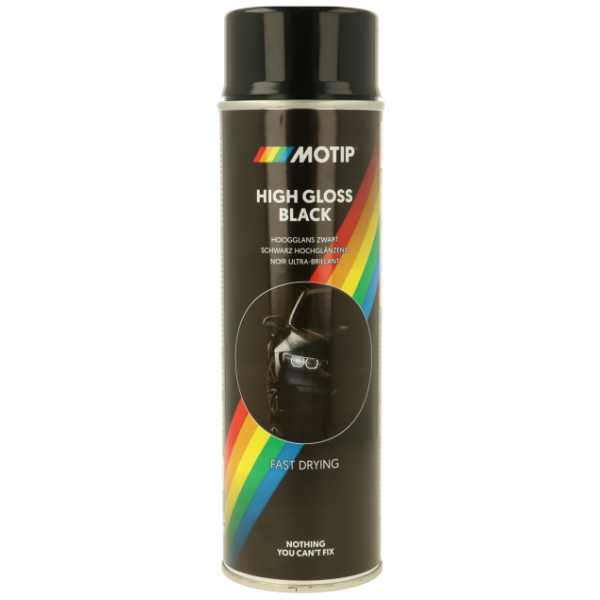 Glans de soie noire, bus 500 ml. Motip