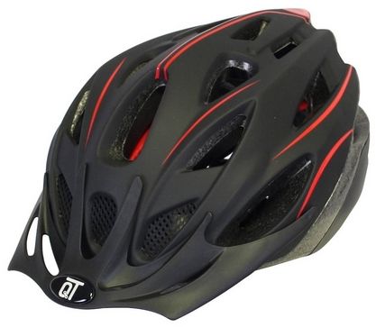 Casque de vélo QtcychecECTech Unisexe Matte noir rouge taille m