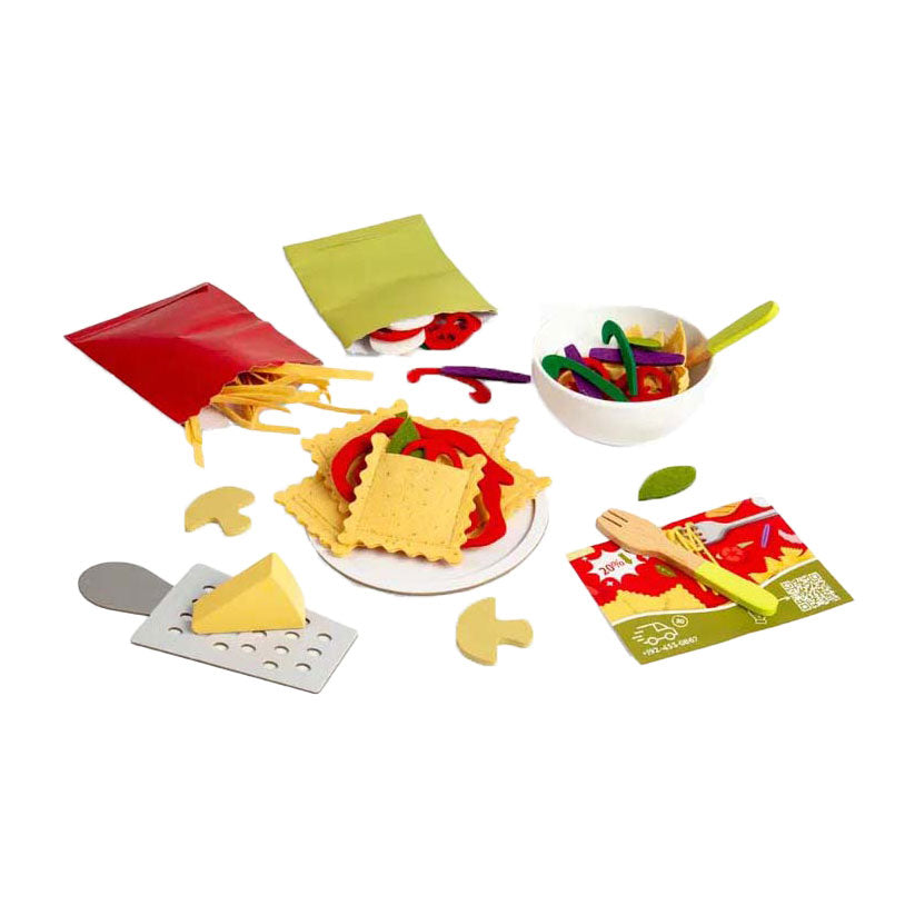 Ensemble de pâtes Bigjigs pour deux jeux, 64 pièces.