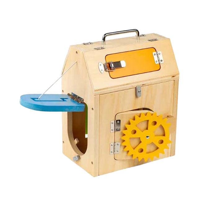 Maison en bois Bigjigs avec serrures et boulons, 5 pcs.