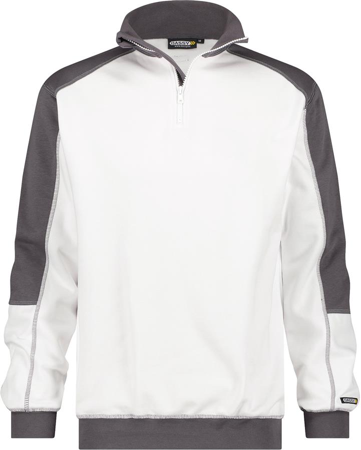 Pull Dassy basilic blanc gris xl